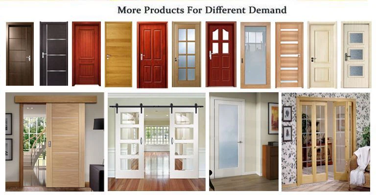 solid wood interior door with metal strips