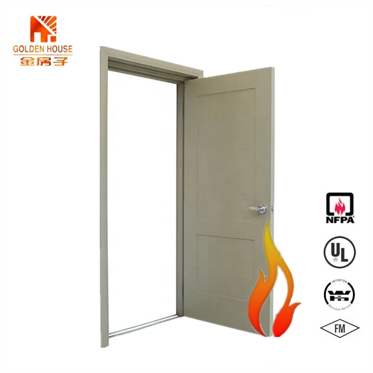 180 Mins Fire Rating Time Steel Fire Door Flush Type with Whi Fm Ul Certification
