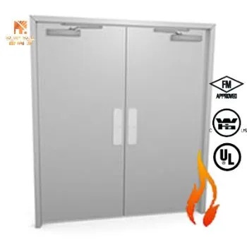 2 Hour Fire Rated Metal Door Price Emergency Steel Fire-proof Door